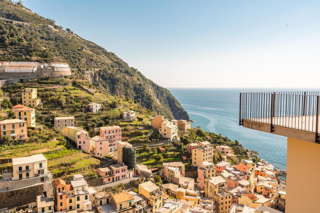 Cinque Terre D'Amare Sea View Big Apartment For Travel Lovers ริโอมัจโจเร ภายนอก รูปภาพ