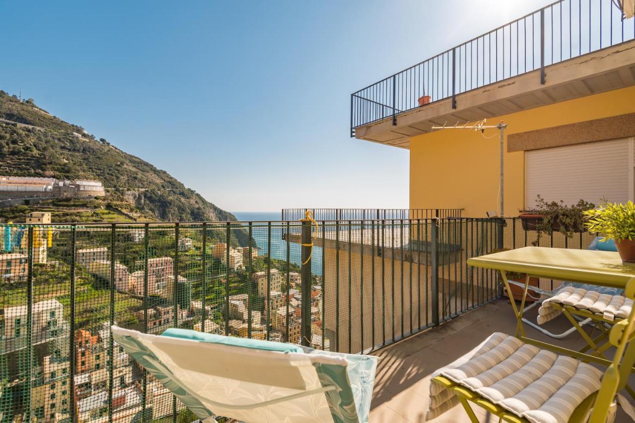 Cinque Terre D'Amare Sea View Big Apartment For Travel Lovers ริโอมัจโจเร ภายนอก รูปภาพ